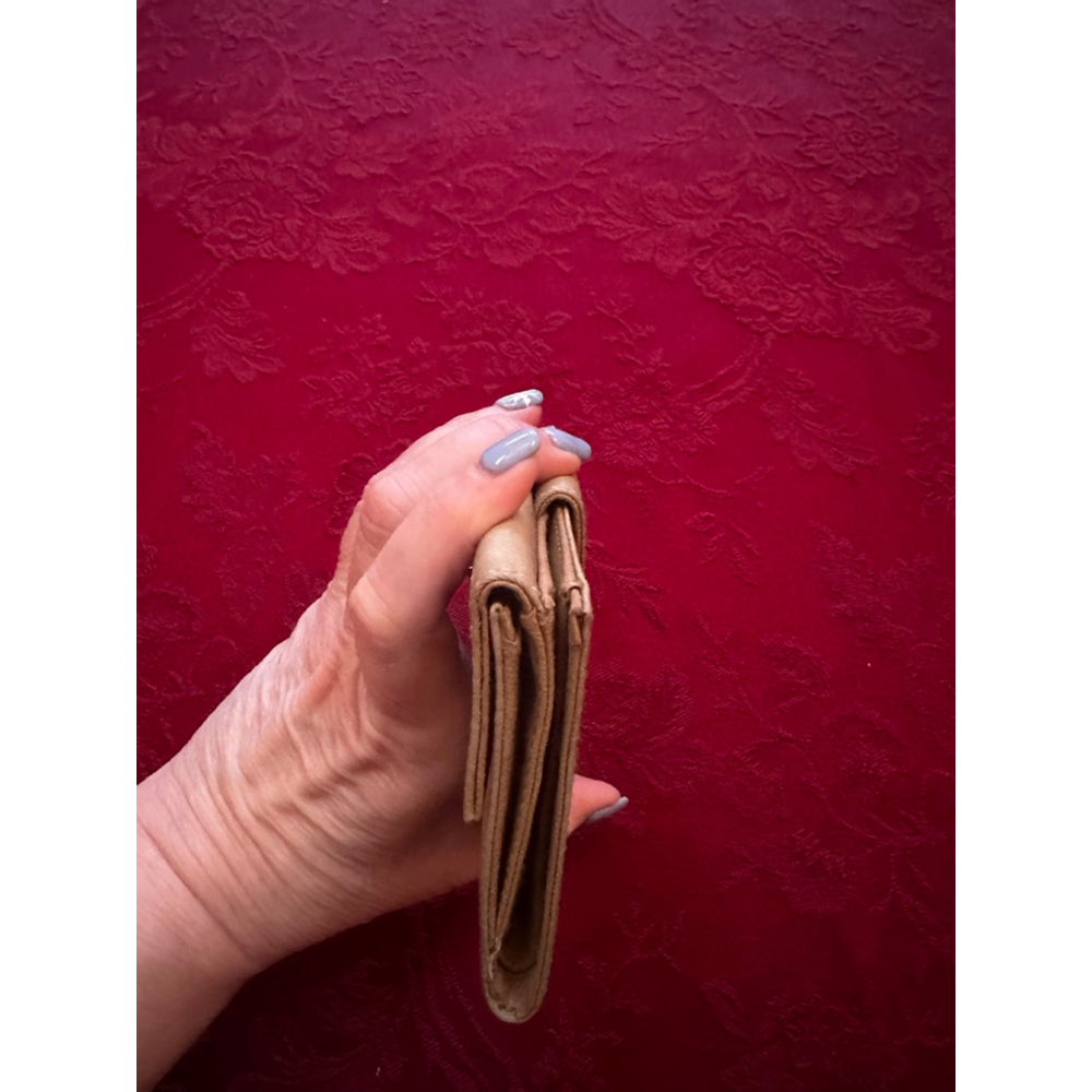 Prada Beige Nylon & Leather Compact Snap Wallet - Picture 11 of 14